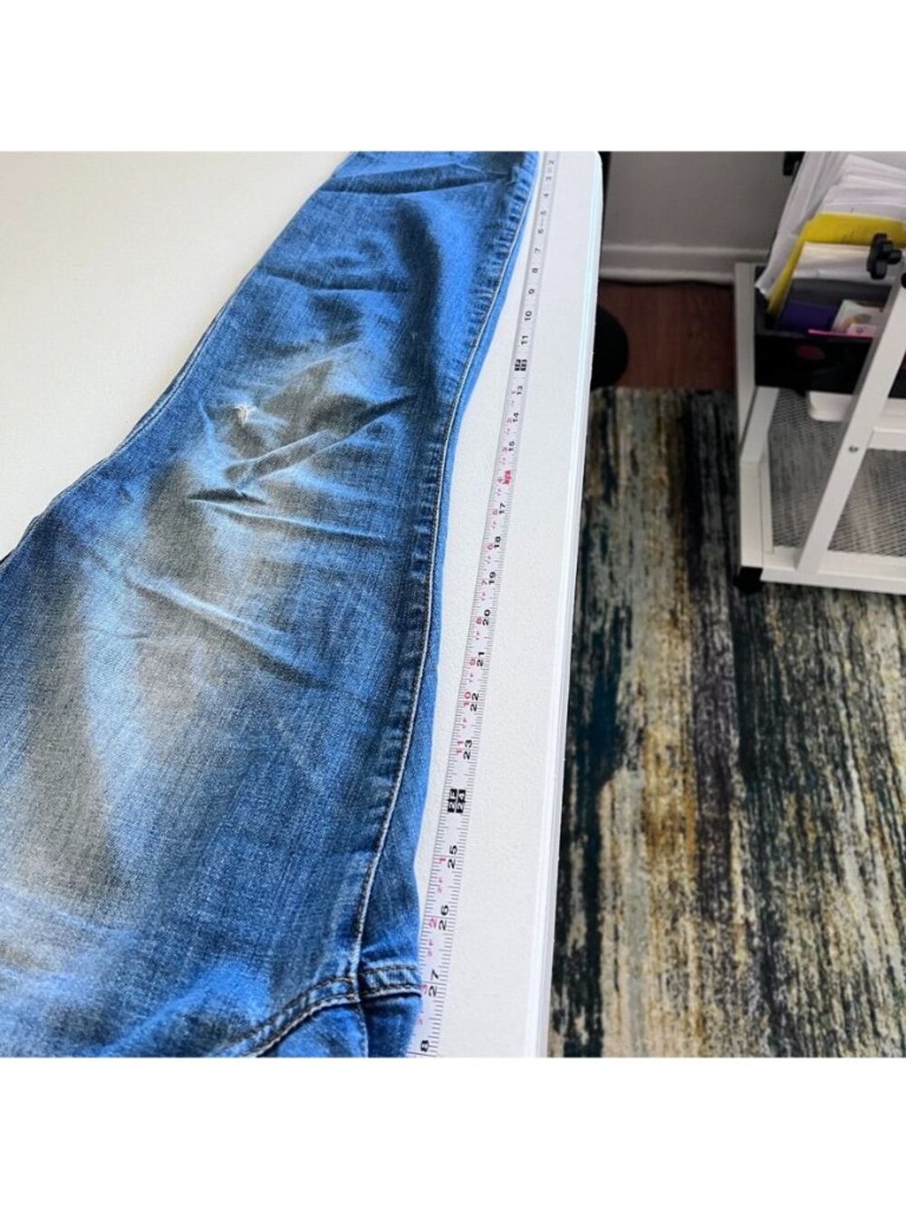Joes Jeans Womens Sz 31The High Water Relaxed Mid Rise Soft Distressed Stretch - Picture 15 of 16